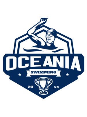 Oceania Swimming logo template